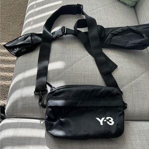 Y-3 Black Sling Bag- fannypack or crossbody